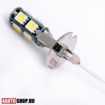  Светодиодная автолампа H3 9 LED SMD5050 Black Dled