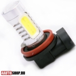  Светодиодная автолампа H8 4 LED HP + линза