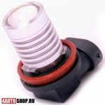  Светодиодная автолампа H8 1 LED Cree с линзой