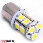  Светодиодная автолампа P21W 13 LED SMD5050 (2шт.)