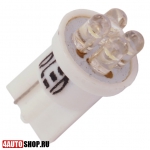 Автомобильные лампы  W5W  Светодиодная автолампа W5W 4 LED Dip Led