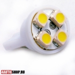 Автомобильные лампы  W5W  Светодиодная автолампа W5W 4 LED SMD3528