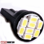 Автомобильные лампы  W5W  Светодиодная автолампа W5W 8 LED SMD1210 Black Dled