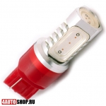  Светодиодная автолампа W21W 4 LED HP (красная) (2шт.)