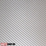  Автомобильная пленка 3D карбон серебро