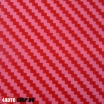  Автомобильная пленка 3D карбон красная