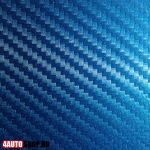  Автомобильная пленка 3D карбон синяя