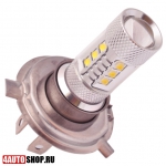  Светодиодная автолампа H4 12 LED EpiStar + линза 4 CREE