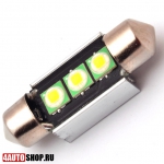  Светодиодная автолампа C5W FEST 3 LED СREE 6W 36мм (2шт.)