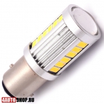  Светодиодная автолампа P21/5W 27 LED SMD5630 + линза (2шт.)
