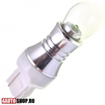  Светодиодная автолампа W21/5W 1 LED CREE с колбой (2шт.)