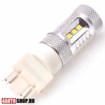  Светодиодная автолампа P27/7W 15 LED SMD2323 + линза (2шт.)