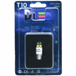  Светодиодная автолампа W5W - 4 SMD 3528 односторонняя