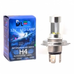  Светодиодная автолампа H4 - 8 CREE + Линза